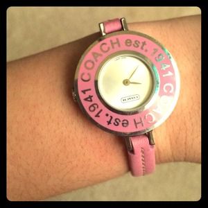 Pink Coach watch
