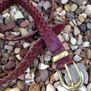 Vintage Braided Leather Belt