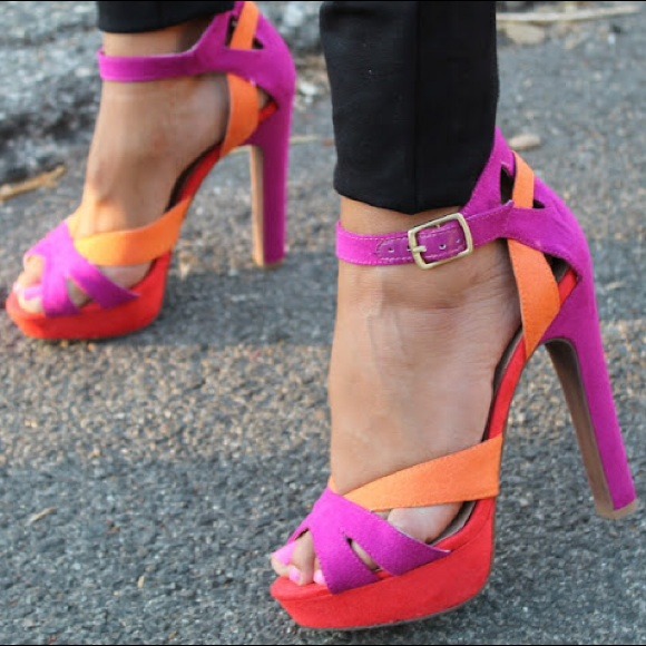 Sole Society Color-Block Heels