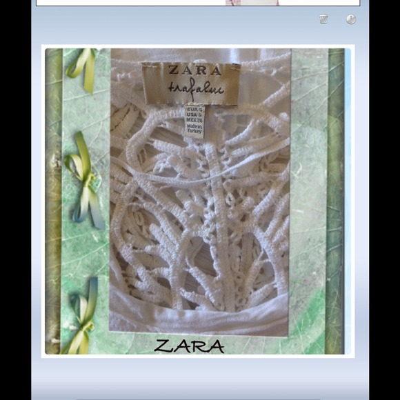 #95. 🌴🌴ZARA TRAFALUI WHITE TANK🌴🌴 - Picture 3 of 3