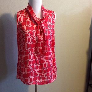 Host Pick!!! Silky coral and white top.