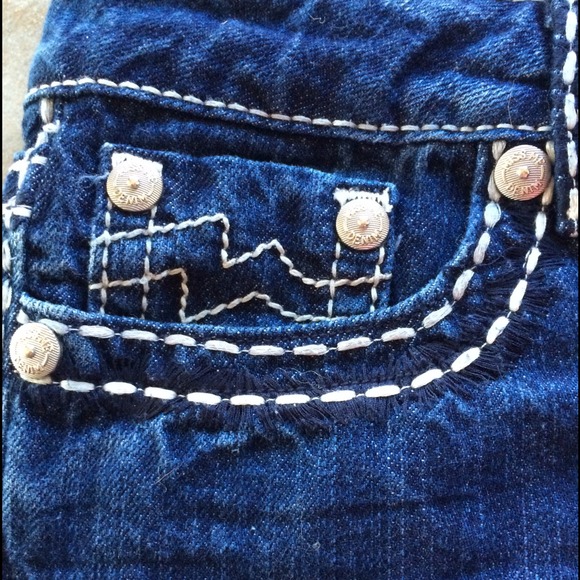 -SOLD- Miss Me Denim Skirt - Size 27 - Picture 3 of 4