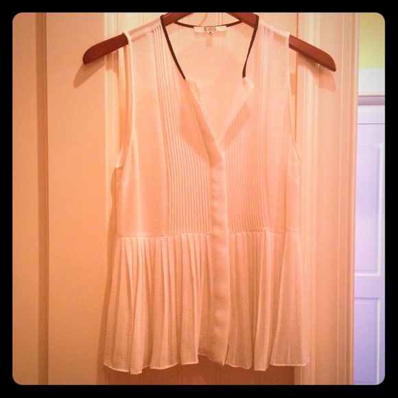 NEW PRICE White  tuxedo top