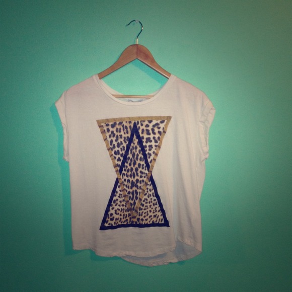 CottonOn: 2 Triangle Cheetah Tee - Picture 1 of 4