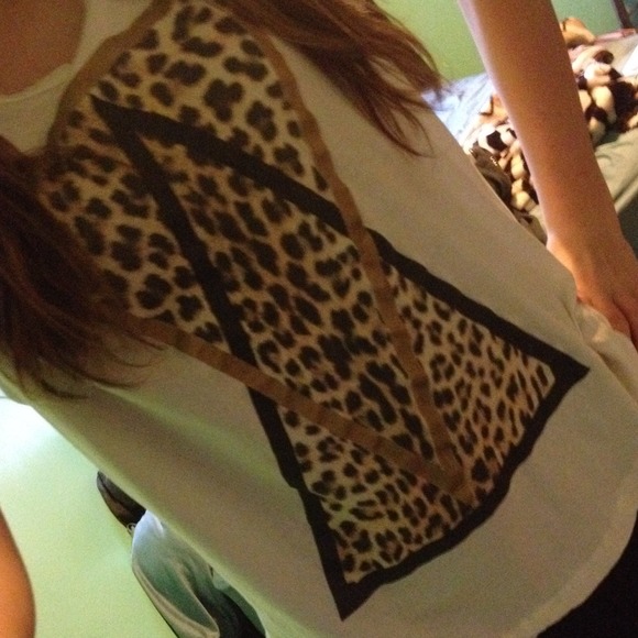 CottonOn: 2 Triangle Cheetah Tee - Picture 2 of 4