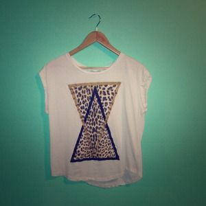 CottonOn: 2 Triangle Cheetah Tee