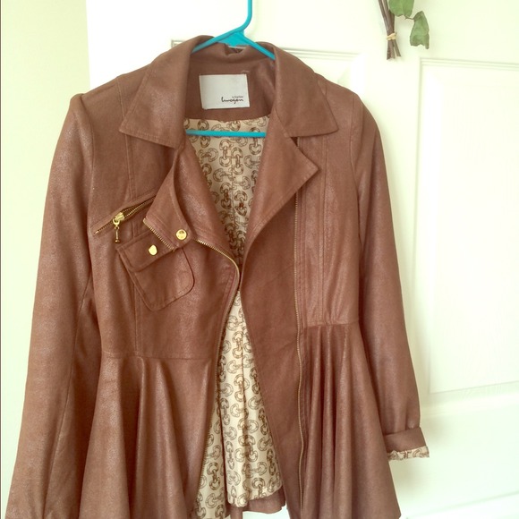 💐lovely faux leather jacket