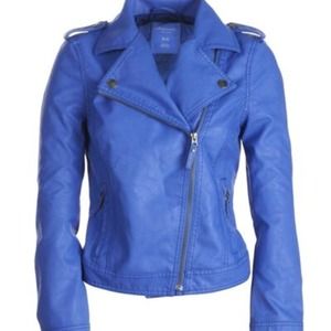 Areopostale blue moto jacket