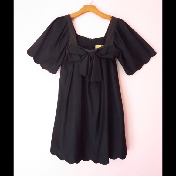 Scalloped baby doll dress