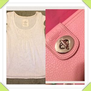 Hollister Tee And Coach Wallet Bundle