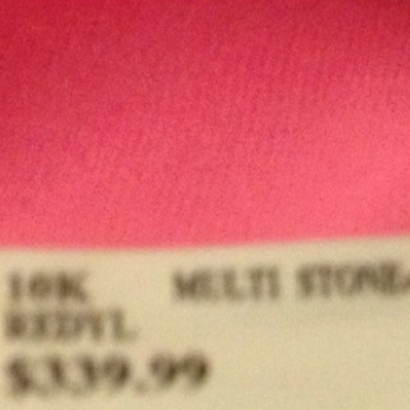 ⚜️10k Solid Gold⚜️ Multi-precious Gems💎Heart ❤️pendant necklace~ Stunning! - Picture 4 of 4