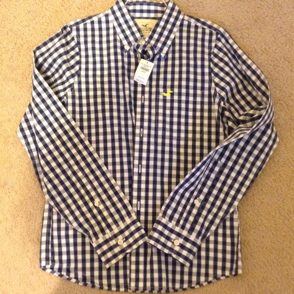 ‼️SOLD‼️ 😘Hollister checker shirt
