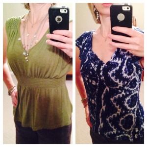 REDUCED! 💕 Anthro Bundle! 2 Beautiful Tops!💕