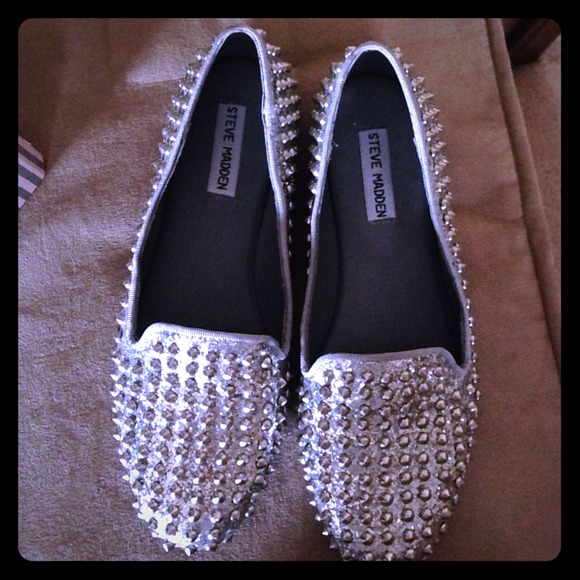 Steve Madden sparkly studded flats