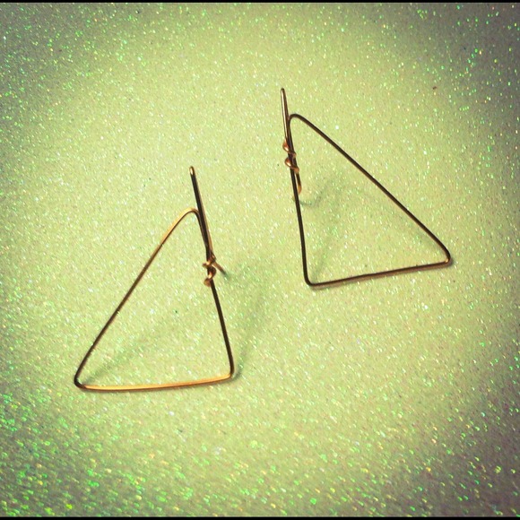 Copper Geometric Earrings