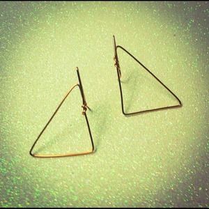 Copper Geometric Earrings