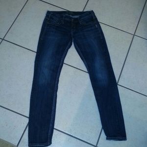 Silver skinny jeans! Worn twice! Brand new!