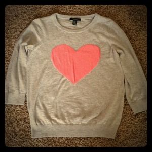 Light Gray Sweater w/heart