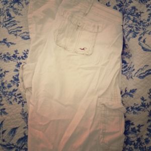 White Hollister Cargo Pants