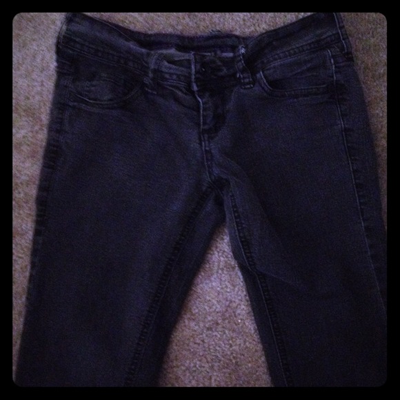 Black boot cut jeans