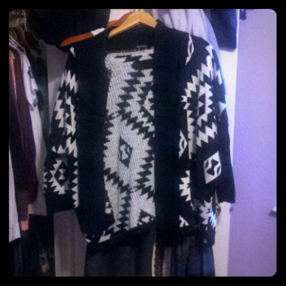Aztec oversized cardigan
