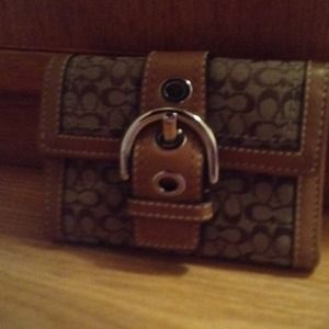 Authentic coach wallet