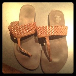 Brown leather sandal