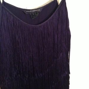 French Connection Fringe Flapper Style Top