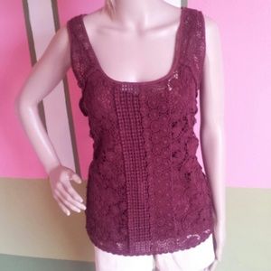 New Lucky Brand crochet tank