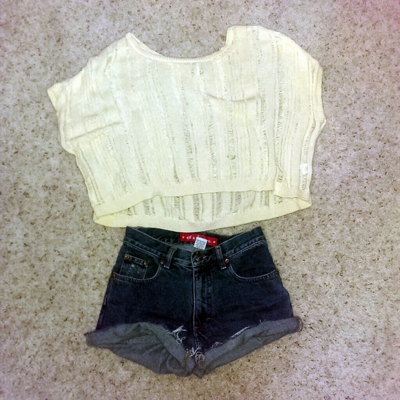 Cropped Knit Sweater (XS/S)