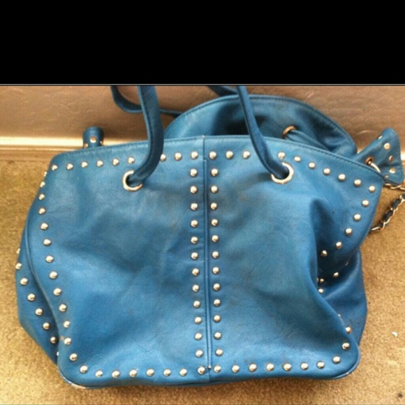 Beautiful blue Studded Purse