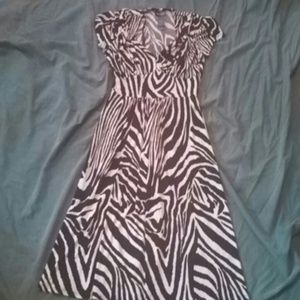 $reduced$ Cute zebra dress