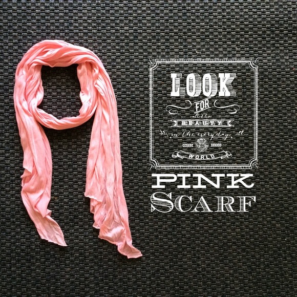 Accessories - $5 Final Light Pink Ruched Scarf