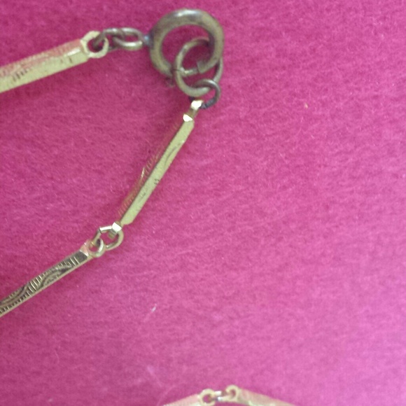 Art deco era  mille fiore evil eye glass necklace - Picture 3 of 3