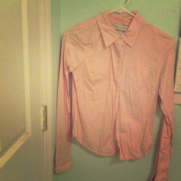 Light pink button up