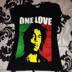 bob Marley 'one love' tee shirt!