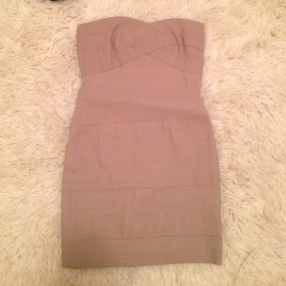 Taupe bandage dress