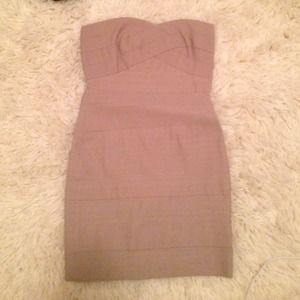 Taupe bandage dress