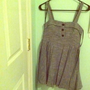 Grey dress with buttons