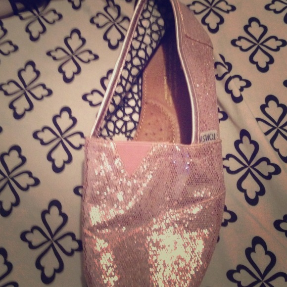 Toms glitter shoes