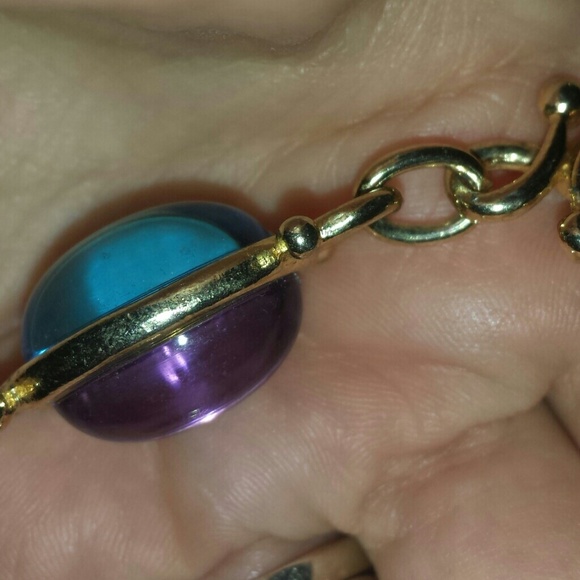 VINTAGE POOL OF LIGHT VICTORIAN ERA NECKLACE - Picture 2 of 3