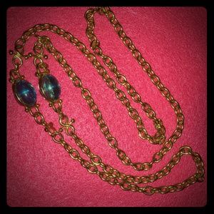VINTAGE POOL OF LIGHT VICTORIAN ERA NECKLACE