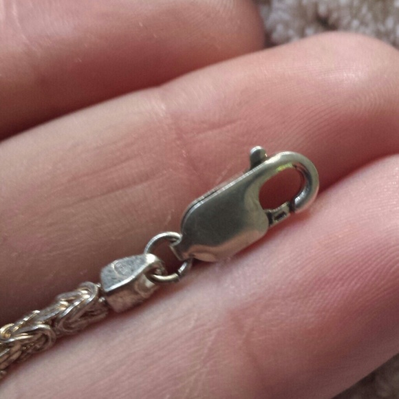 925 Sterling silver heavy cuba chain necklace - Picture 3 of 3