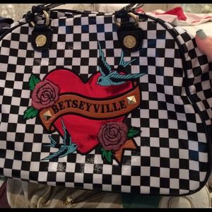 Checkered Betsy Johnson bag