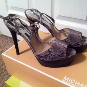 Reduced to $37 today! Michael Kors,T-Strap, Sandal