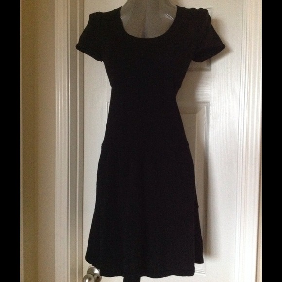 Black Tiered Knit Dress