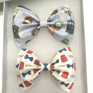 * Rare * Doctor Who Hair Bow Set