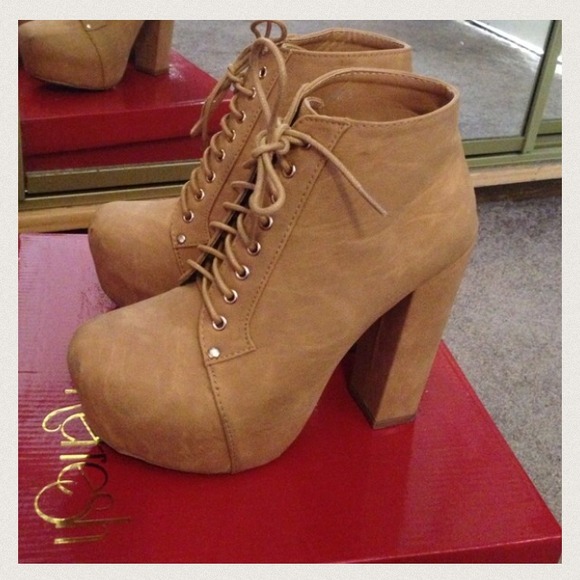 Tan Litas booties