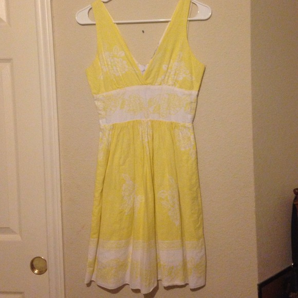 White and Yellow Spring Dress