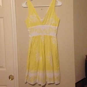 White and Yellow Spring Dress
